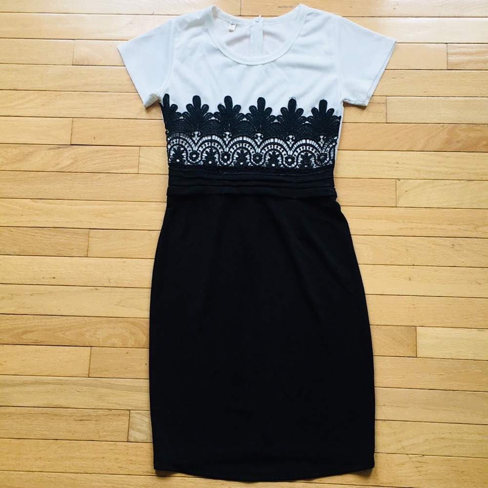 Black and white dress